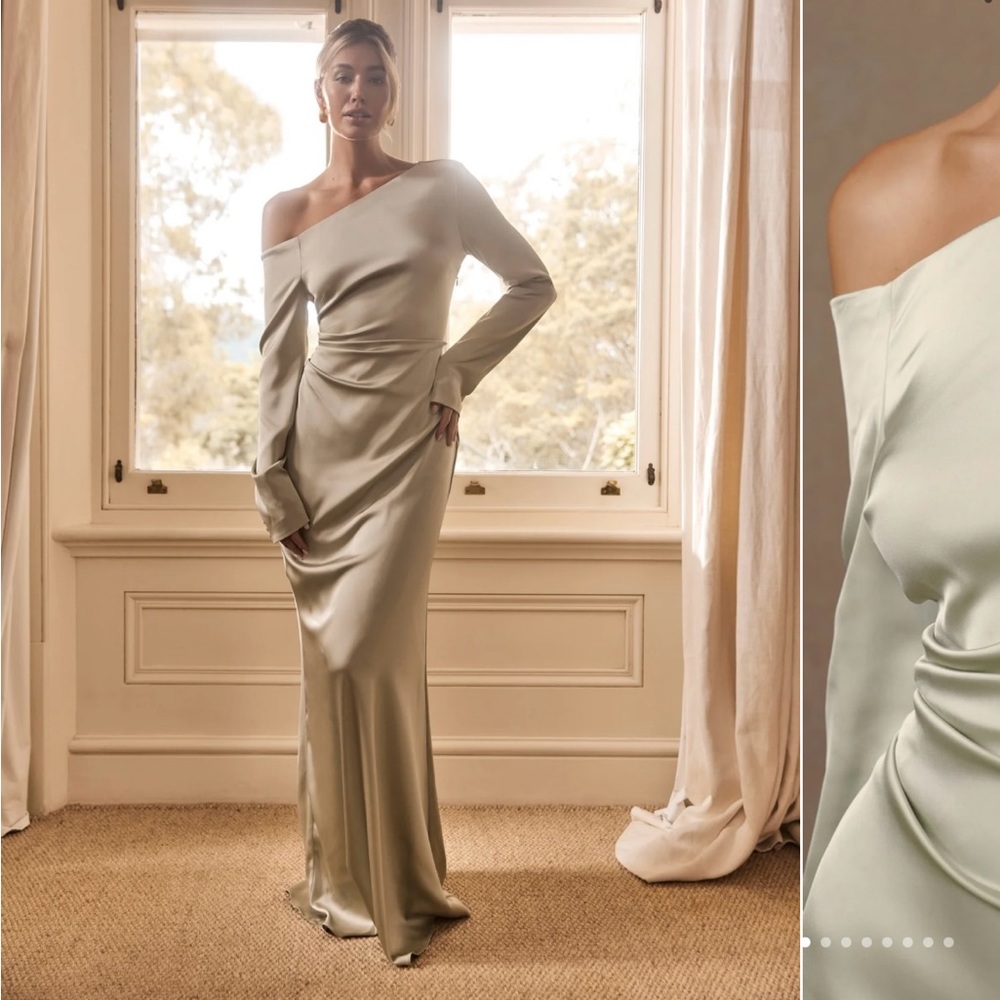 MESHKI Avery Dress in Sage